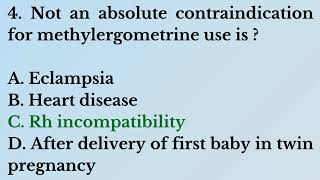 Pharma Knowledge Online Gynecology MCQs for NEET PG Part  24 [upl. by Eitsim503]