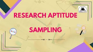 Research Aptitude  Sampling [upl. by Waylen359]