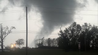 Storm chasers intercept SPOOKY TORNADO in Idabel Oklahoma [upl. by Tiras495]