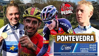 🟤UEC Ciclocross PONTEVEDRA💥Campeonato de EUROPA 2024💥 CICLOCROSS En Vivo [upl. by Aidyn]