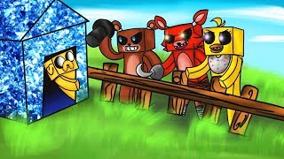 RETO DE LA BASE VS ANIMATRÓNICOS FIVE NIGHTS AT FREDDYS EN MINECRAFT FNAF 😱🐻 SOBREVIVIREMOS [upl. by Anilek564]