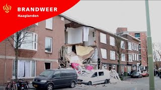 Brandweer Haaglanden  Explosie Jan van der Heijdenstraat Den Haag 2019 [upl. by Attiuqehs767]