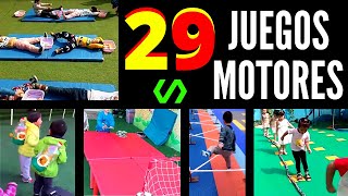 29 JUEGOS MOTRICES para EDUCACION FISICA  HABILIDADES MOTORAS [upl. by Oliviero]