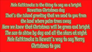 Bing Crosby Mele Kalikimaka Lyrics [upl. by Ennazzus]