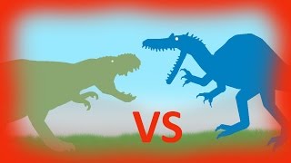 Vastatosaurus rex vs Spinosaurus  Dinosaurs battles  DinoMania [upl. by Eneluqcaj]