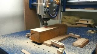 Eigenbau CNC Fräse Holz Planfräsen [upl. by Inoy]