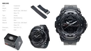 EIGER ALVERSTONE WATCHES BLACK  910005749  MENGUKUR DIAMETER JAM  SETTING WAKTU JAM EIGER [upl. by Martina460]