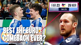 Crazy ending of the match 🤯  Faroe Islands vs Norway  Mens EHF EURO 2024 [upl. by Cyb]