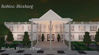 Bloxburg Modern Mansion  Tour  Roblox Bloxburg [upl. by Ahsaten]