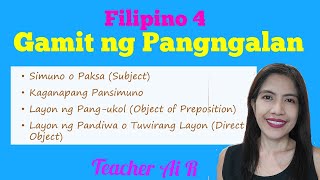 Gamit ng Pangngalan II Grade 4 II Teacher Ai R [upl. by Sisi171]