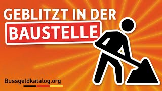 In der Baustelle geblitzt 🚧 Erlaubte Geschwindigkeit Sanktionen etc  bussgeldkatalogorg [upl. by Eneluj]