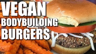 VEGAN Bodybuilding Cheeseburger Recipe [upl. by Nancey]