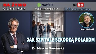 🔴 021124  LIVE 2100  Dr Marcin Sowiński  JAK SZPITALE SZKODZĄ POLAKOM [upl. by Mccully194]