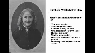 Elizabeths Group 8th March International Womens Day 2021  Elizabeth Wolstenholme Elmy [upl. by Anaer16]