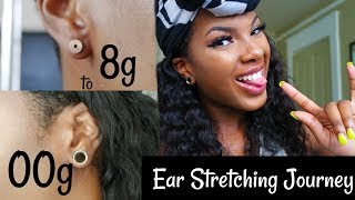 Ear stretching journey 8g to 00g  GIVEAWAY Closed [upl. by Kcirnek]