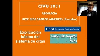 Sistema de citas en la escritura académica Introducción  CIVU Abogacía 2021  UCSF Sede Posadas [upl. by Enrica]