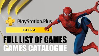 PS PLUS EXTRA Full List Of Games In Catalogue  All PS Plus Extra Games PS PLUS 2022 [upl. by Noellyn]