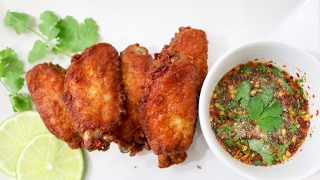 Thai Style Chicken Wings ไก่ทอดน้ำปลา  Episode 144 [upl. by Lasky460]