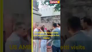 watch  US Ambassador Eric Garcetti Visits Puris Lord Jagannath Temple Premises  NewsX [upl. by Nahgam]