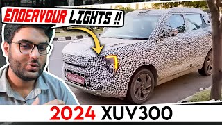 Mahindra has put 2024 Endeavours Lights in 2024 XUV300 Facelift  Aristo News 89 [upl. by Arrol503]