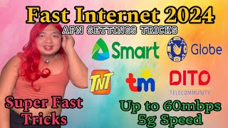 FAST INTERNET TRICKS  Apn Settings 2024 [upl. by Kcyrred856]