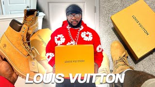 THE TIMBS TURNED ME INTO A NEW YORKER…  LOUIS VUITTON TIMBERLAND BOOT REVIEW  ON FEET [upl. by Lamrouex]