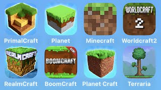 Primal Craft Planet Minecraft World Craft 2 RealmCraft Boom Craft Planet Craft Terraria [upl. by Dahs]