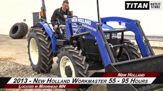 New Holland WORKMASTER 55  95 hrs Loader ROPS Tractor Sold on ELS [upl. by Ecilef]