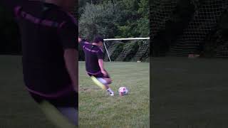 Bend it like Beckham 🔊 💫 soccer youtubeshorts asmr [upl. by Brendon895]