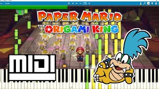 Paper Mario The Origami King  Thrills At Night MIDI  100 subscribers special [upl. by Burtis]