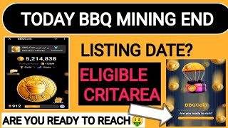 BBQ Coin new updateBBQ coin mining phase endBBQ coin listing dateEligible critareaprice [upl. by Wei]