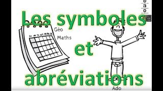 Français Rapide  Les symboles et les abréviations Prise de notes [upl. by Oedama]