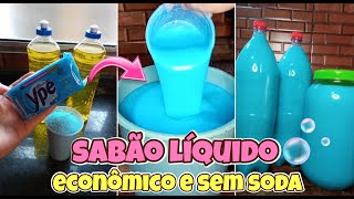 COMO FAZER SABÃƒO LIQUIDO SEM SODA SEM LIQUIDIFICADOR MEXEU TA PRONTO sabÃ£oliquidocaseiro [upl. by Shannan]