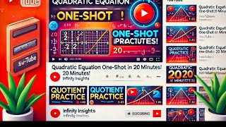 Quadratic eqns class 10th one shot in just 20 minutes by education oneshot quadraticequation [upl. by Yemarej]