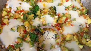 CALABACITAS ALA MEXICANA  Con Queso Mozzarella ¡guisado fácil y económico [upl. by Armalda]