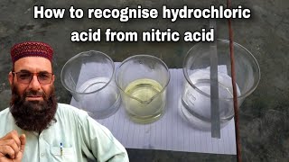 How to Recognise Hydrochloric acid from Nitric acidHydrochloric acid aur Nitric acid kaise pahchane [upl. by Barboza547]