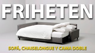 Cómo MONTAR el sofácama FRIHETEN de IKEA  IKEA FRIHETEN Sofa Bed Assembly Guide ✅ [upl. by Junko]