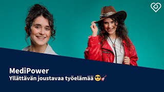 Yllättävän joustavaa työelämää 🎸😎⎪MediPower⎪Duunitori [upl. by Arehc]