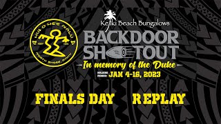 Replay 2023 Hui o He’e Nalu Backdoor Shootout in Memory of the Duke  Final Day [upl. by Imoyik]