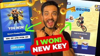 I WON How to get PROMO CODE and 1 KEY on Hamster Kombat Racing Game [upl. by Yun]