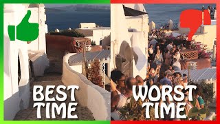 Santorini  The BEST TIME to visit Analyzing Prices Crowd amp Temperatures [upl. by Amein171]