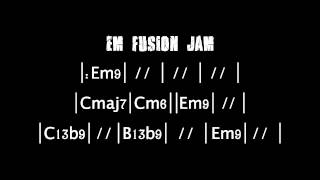 Backing Tracks  Em Fusion Jam [upl. by Adabelle]