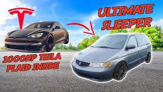 Converting a 1000HP Tesla Plaid Into a Minivan [upl. by Sothena]