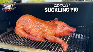 Smoked SUCKLING PIG on the Grilla Grills Silverbac Pellet Grill  Whole Pig Roast Recipe [upl. by Siraval]