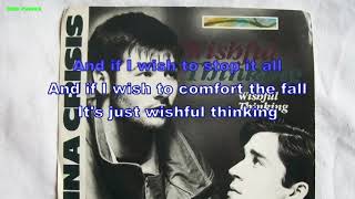 China Crisis  Wishful Thinking Instrumental BV Lyrics Karaoke [upl. by Romulus]