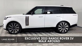 Exclusive 2023 Range Rover SV Walk Around [upl. by Leesen]