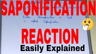 SaponificationWhat is saponification in chemistrySaponification explainedSaponification example [upl. by Breban354]