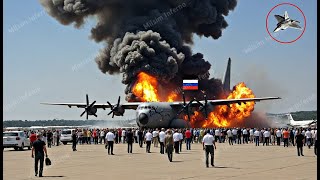 13 minutes ago Russian C130 aircraft destroyed by US F22 Raptor [upl. by Suvart]