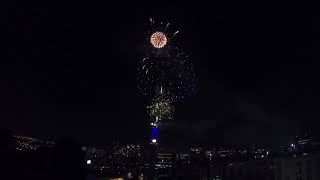 Fuegos artificiales Torre Entel año nuevo 2019 [upl. by Dituri]