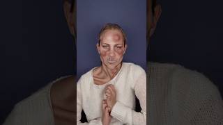 Stone Man Disease viralvideo makeuptutorial transformation makeup scary disease [upl. by Alemrac]